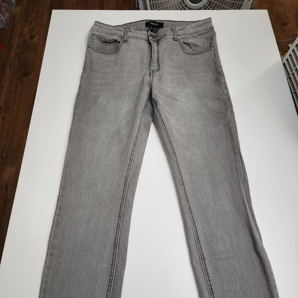 Men's Forever 21 Grey Slim Fit Jeans Size 33